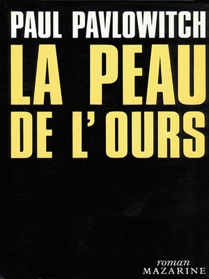 cover image of La Peau de l'ours